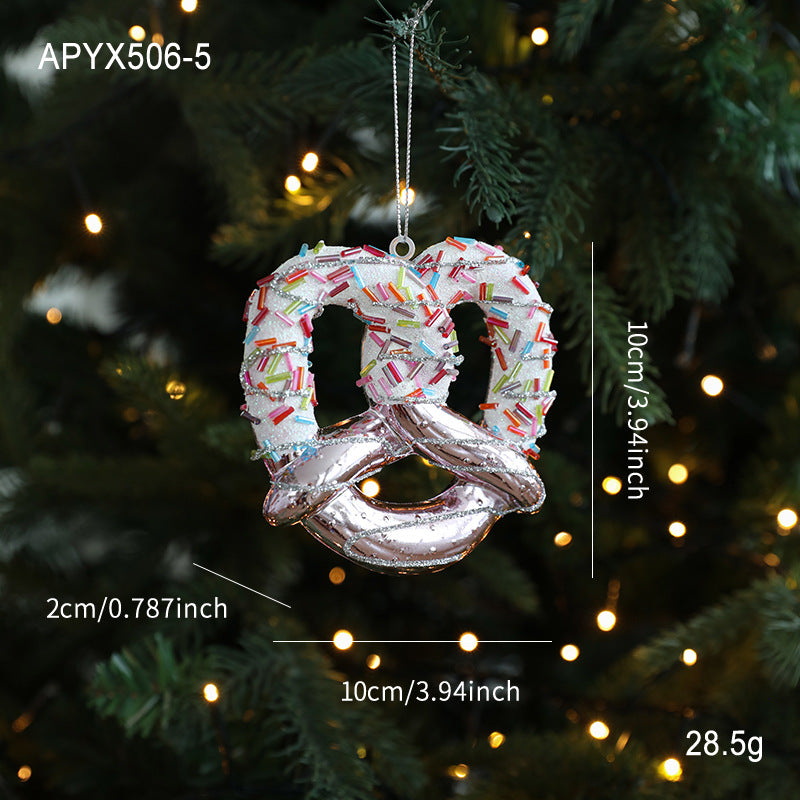 Sparking Cartoon Pendant Christmas Hanging Ornament