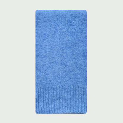 Solid Color Wool Knit Scarf for Women