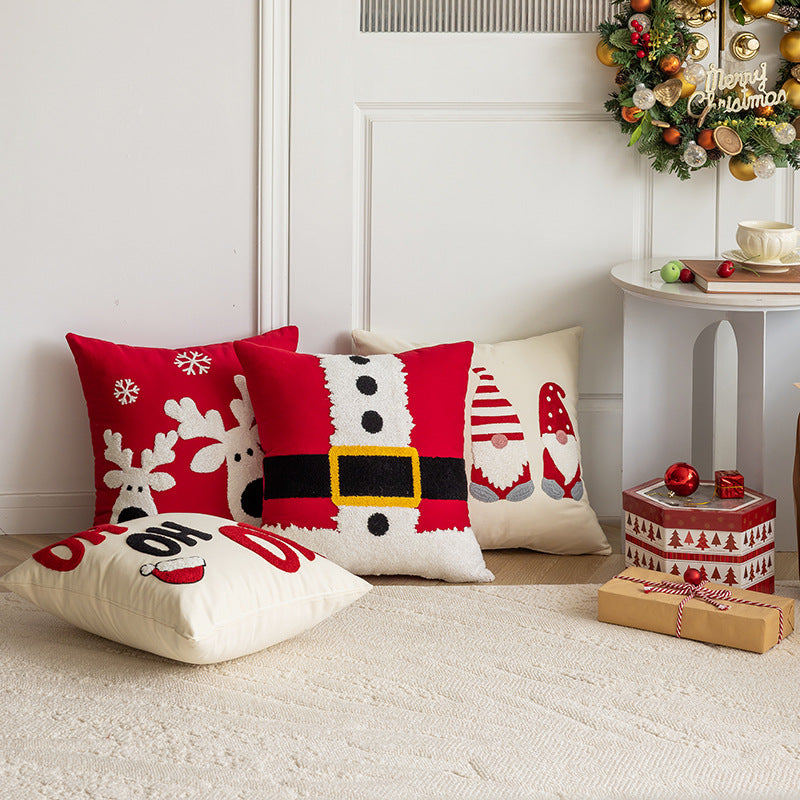 Cozy Square Christmas Decor Cushion Covers