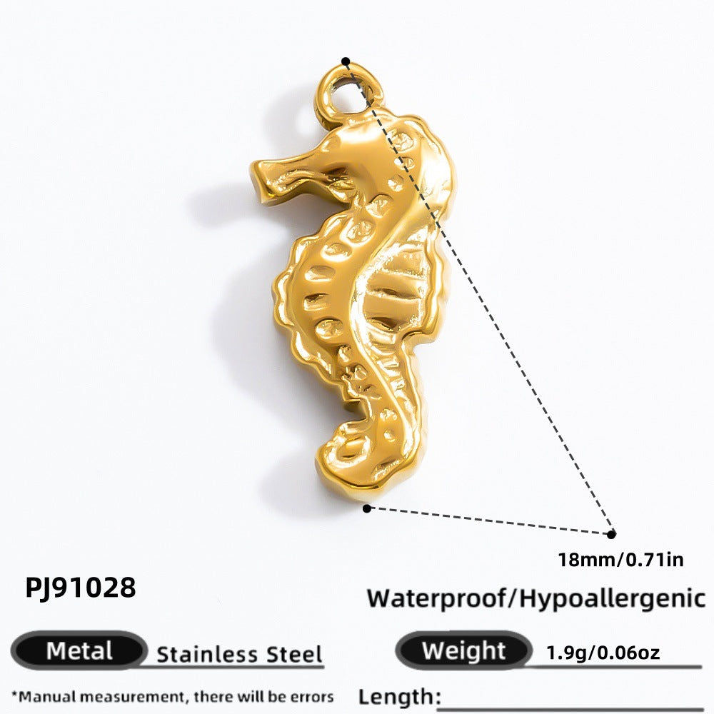 DIY Heart Butterfly Pendant Stainless Steel Jewelry Accessories
