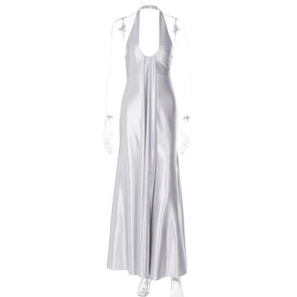 Elegant U-Neck Halter Backless Bodycon Dress
