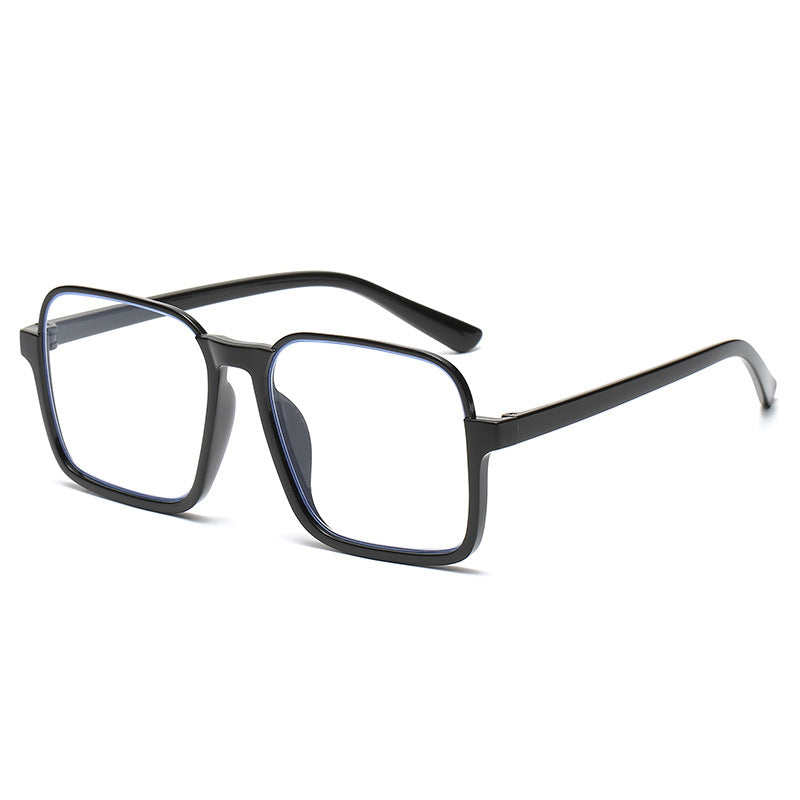 Trendy Tea-Tinted Half-Frame Sunglasses Square Fashion Shades