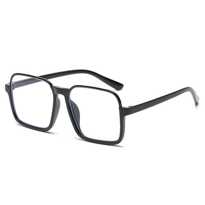 Trendy Tea-Tinted Half-Frame Sunglasses Square Fashion Shades