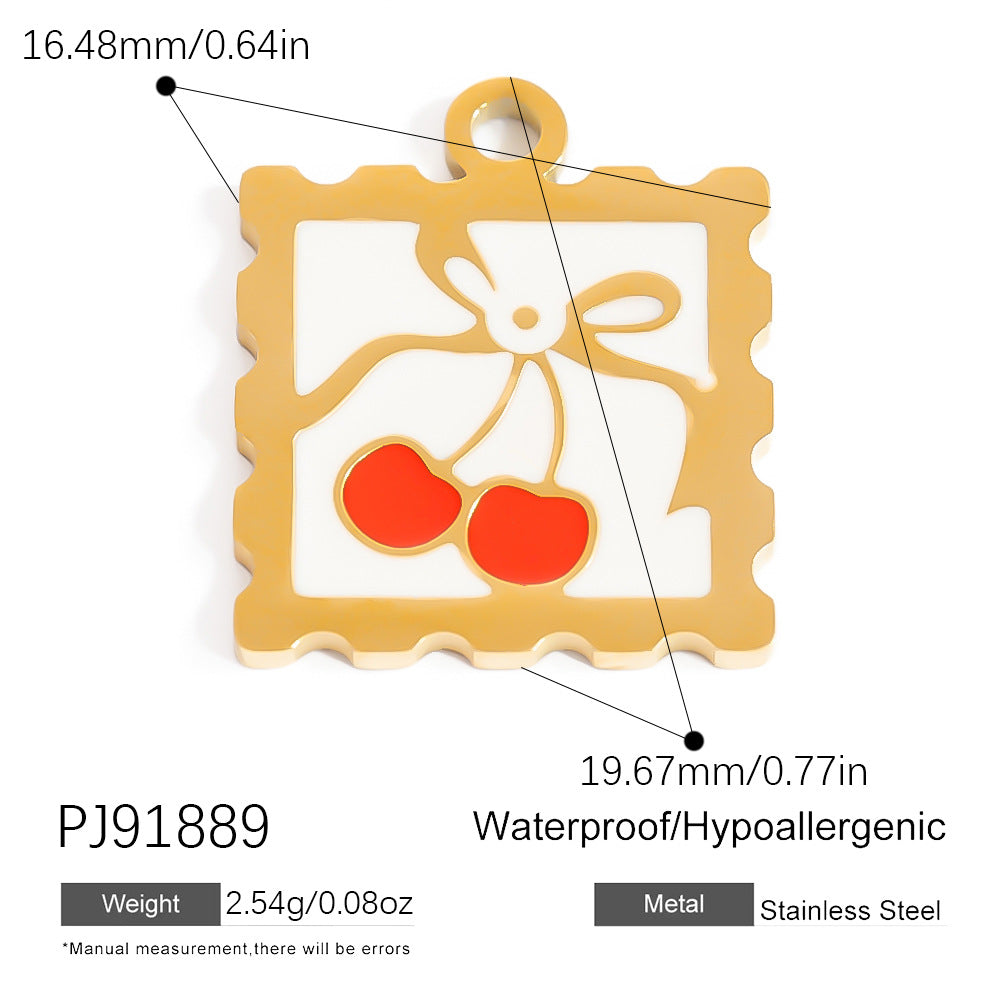 Colorful Fish DIY Pendant Jewelry Accessories Stainless Steel Retro Style