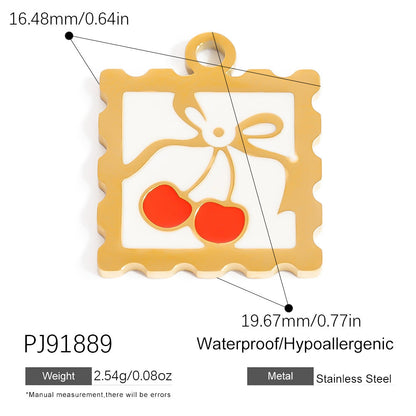 Colorful Fish DIY Pendant Jewelry Accessories Stainless Steel Retro Style
