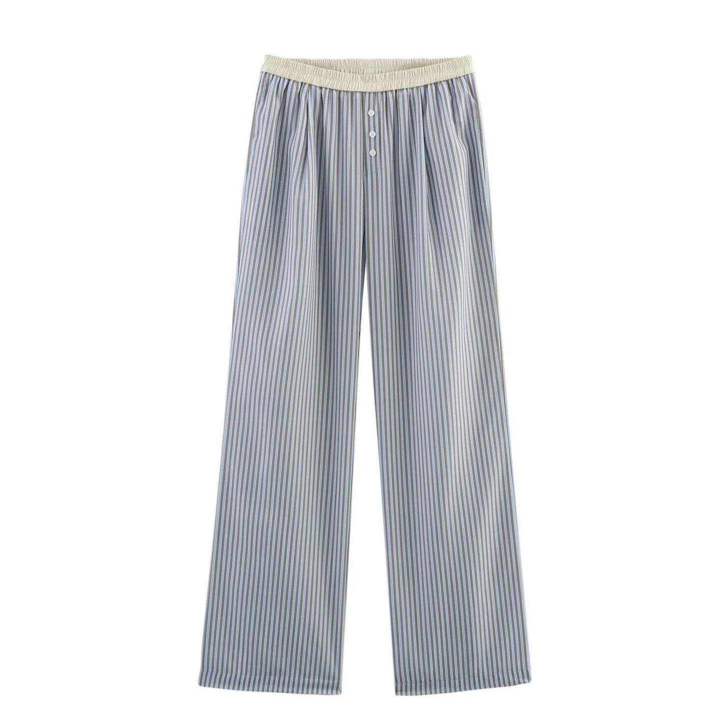 Striped Halter Vest Top Loose Pants Sets