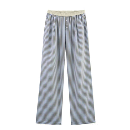 Striped Halter Vest Top Loose Pants Sets