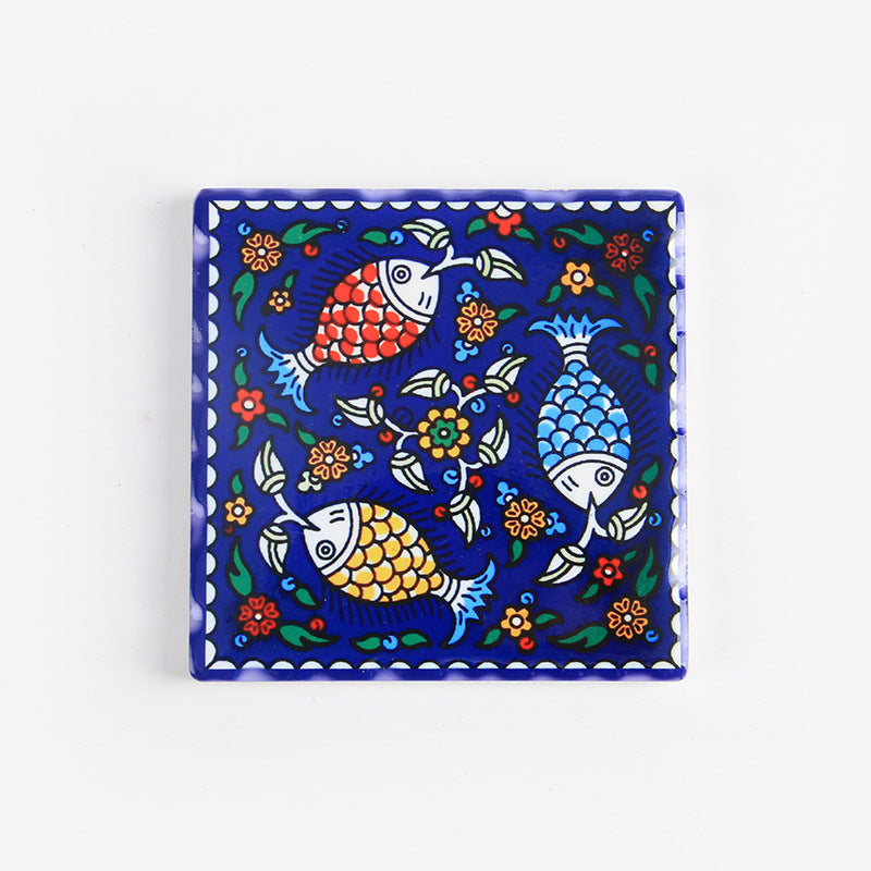 Series Of Craft Painting Insulation Pads, Cork Ceramic Coasters, Dual Purpose Pot Mats, Combination Coasters