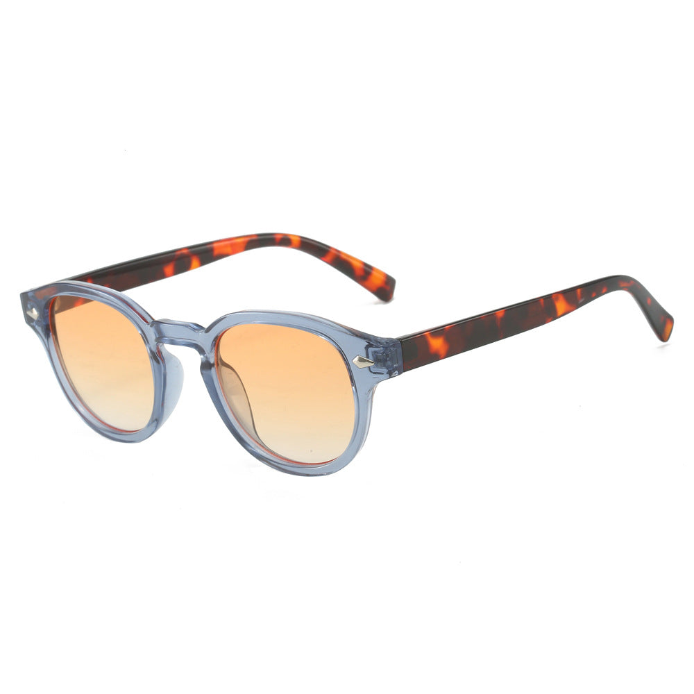 Vintage Round Frame Sunglasses for Men Stylish Casual Eyewear