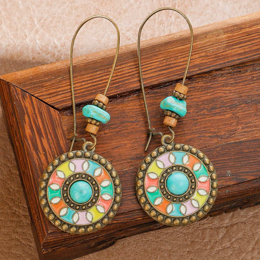 Ethnic Style Fashion Earrings Set Creative Autumn Jewelry