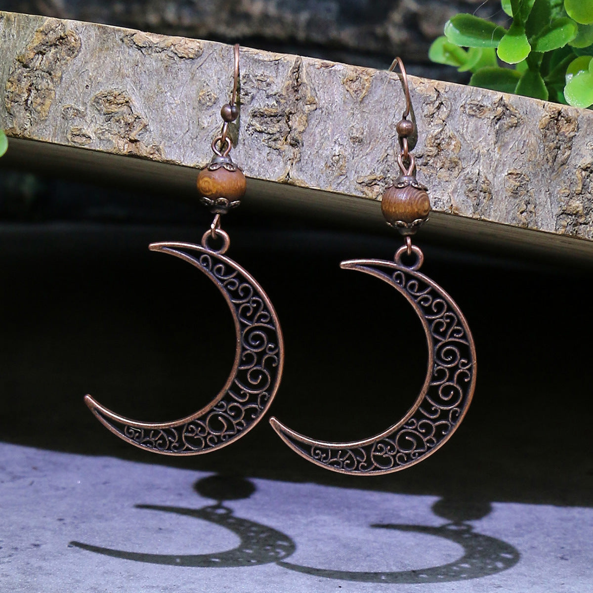 Vintage Style Geometric Alloy Tassel Earrings for Women