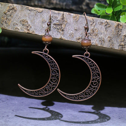 Vintage Style Geometric Alloy Tassel Earrings for Women