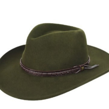 Stylish Wool Fedora Hats with Decorative Bands for Men