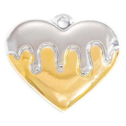 Heart Pendant Stainless Steel Necklace Trendy DIY Jewelry Accessories