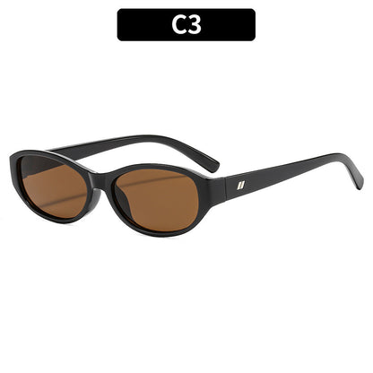 Oval Cat Eye Sunglasses Classic Retro Outdoor Fashion Shades