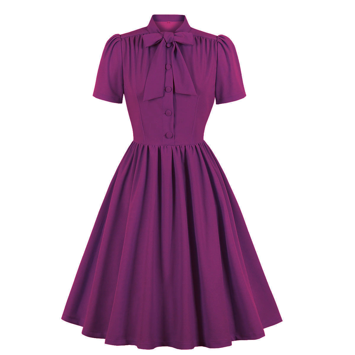 Elegant Red Midi Dress With Tie Waist
