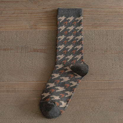 Boho Winter Retro Thick Warm Crew Socks