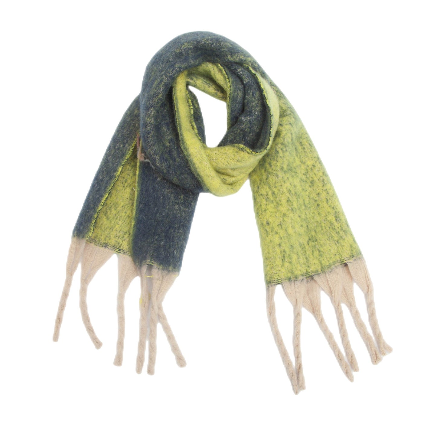 Gradient Color Tassel Scarves