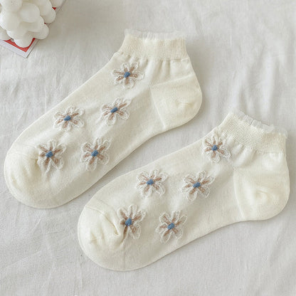 Rufla - Summer Blossom Pattern Low-Cut Socks