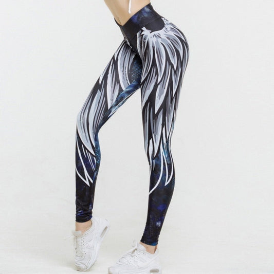 Yoga Women'S Tight-Fitting Hip-Lifting Slim Running Fitness Pants Digital Printing Yoga Pants