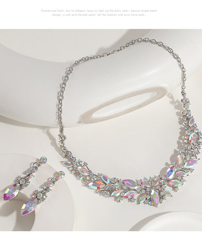 Fashion Crystal Necklace and Earrings Set for Brides