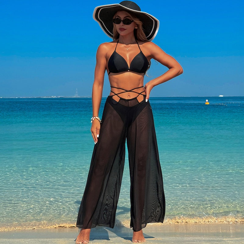Women’S Swimsuit Three-Piece Set With Bikini And Cover-Up