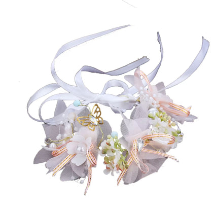 Floral Headband Wedding Hair Accessory for Brides