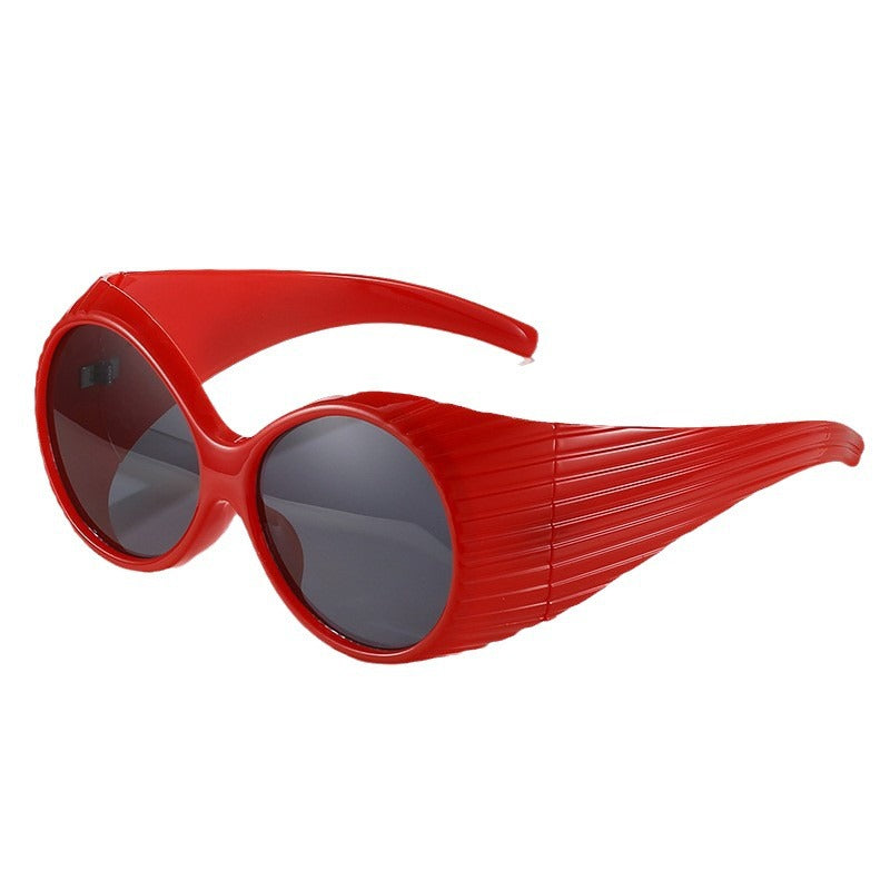 Fashionable Oversized Oval Sunglasses for Women