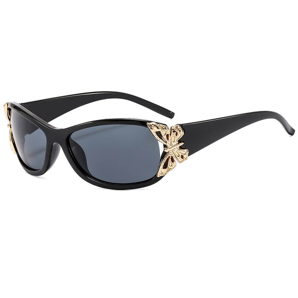 Fashionable Oversized Rectangle Sunglasses - UV400 Protection