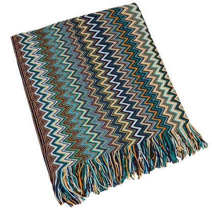Bohemia Sofa Blanket Cover Blanket Summer Knitted Blanket Air Conditioning Blanket