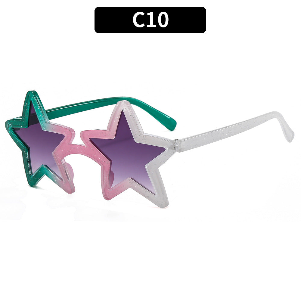Colorful Star-Shaped Sunglasses for Parties and Festivals