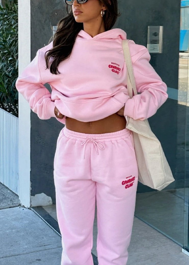 Oversized Hoodie And Jogger Set Plush Cotton