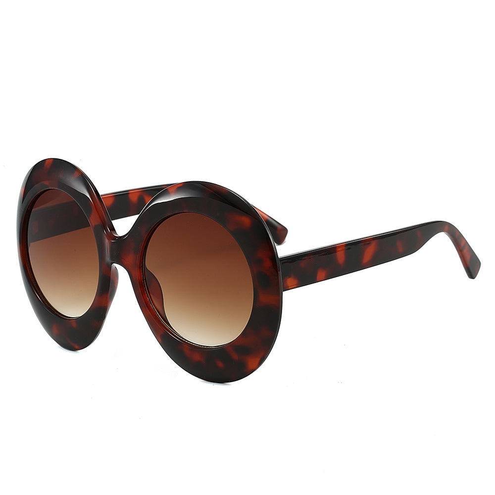 Oversized Oval Sunglasses Stylish Hip-Hop Alien Shades