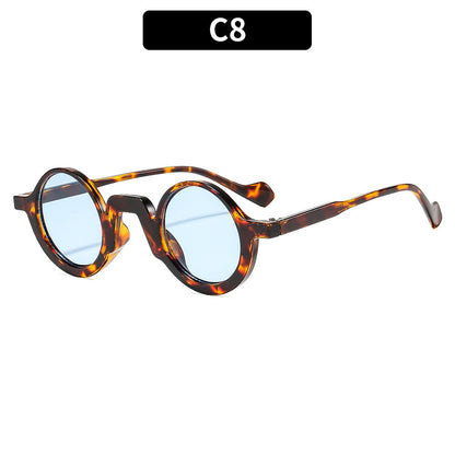 Retro Round Frame Sunglasses Stylish Women's Eyewear
