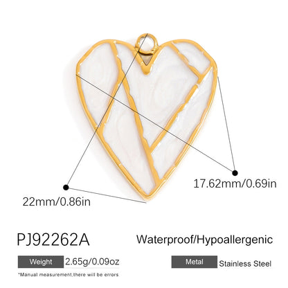 DIY Stainless Steel Shell Pendant Jewelry Trendy Fashion Necklace Bracelet Earrings