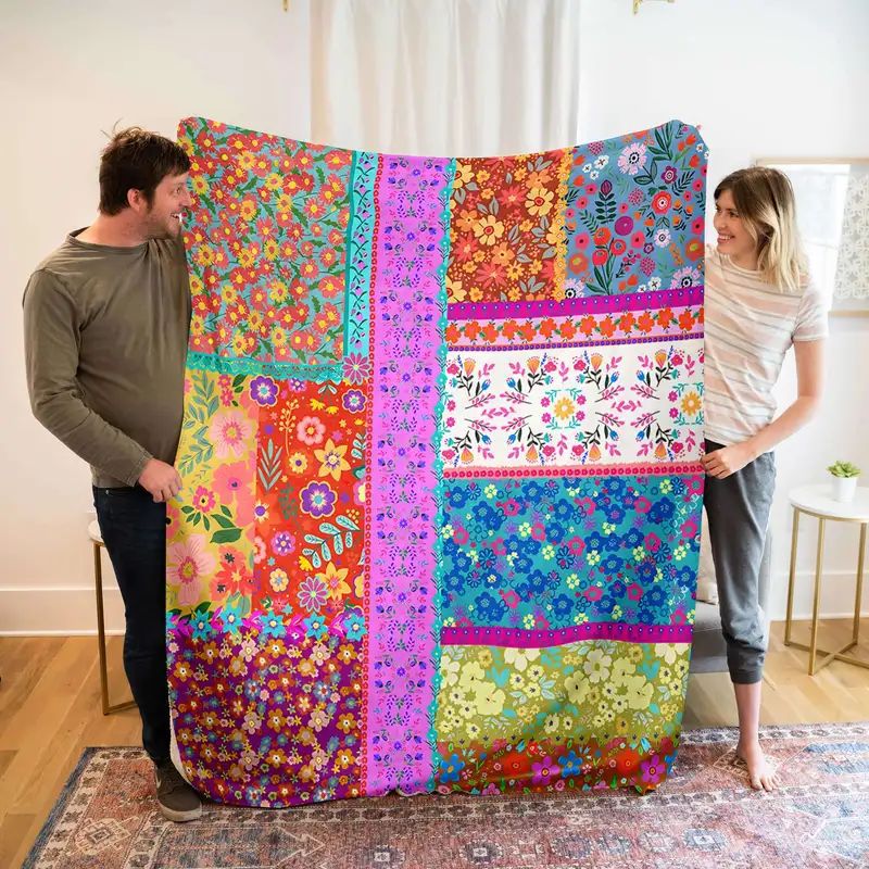 Flannel Air Conditioner Blanket Blanket Digital Printing Double-Sided Fleece Blanket