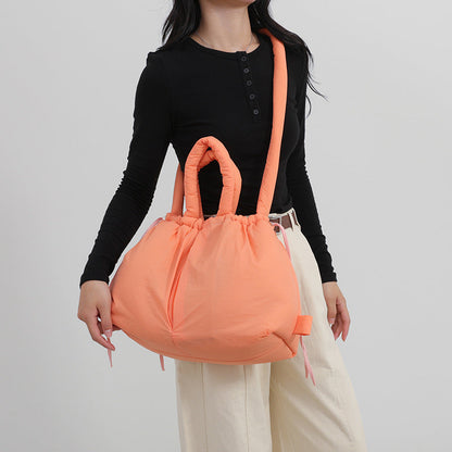Large Capacity Nylon Tote Bag Stylish Casual Shoulder Bag