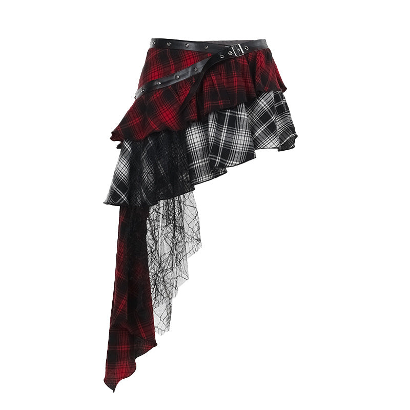 Bodycon Checkered Skirt Trendy Casual Sexy Midi Skirt