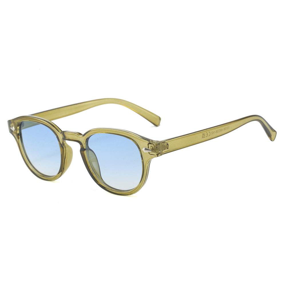 Vintage Round Frame Sunglasses for Men Stylish Casual Eyewear