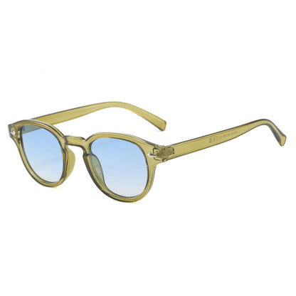 Vintage Round Frame Sunglasses for Men Stylish Casual Eyewear