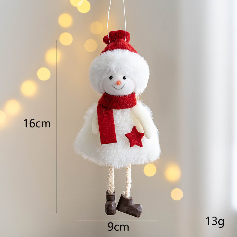 Cute Plush Reindeer Doll Christmas Tree Hanging