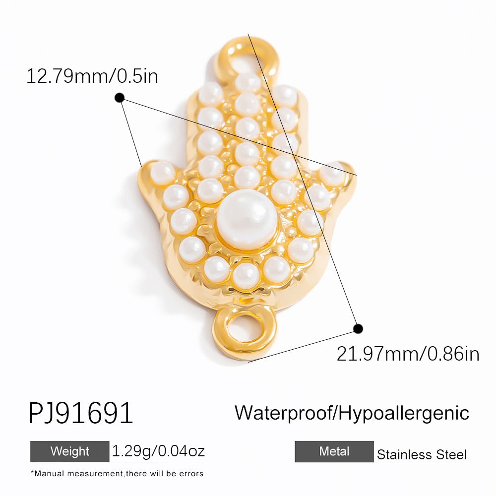 DIY Pearl Jewelry Accessories Ocean Series Pendant High-End Titanium Steel Decor