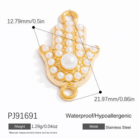DIY Pearl Jewelry Accessories Ocean Series Pendant High-End Titanium Steel Decor