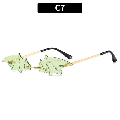 Trendy Bat Wing Sunglasses Colorful Party Photo Ins Glasses
