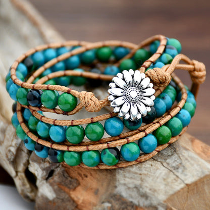 New Retro Ethnic Style Bracelet With Beaded Multi-Layer Woven Bracelet