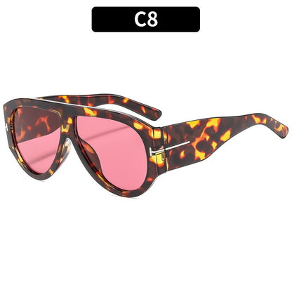 Fashionable Oversized T-Frame Sunglasses for Men and Women