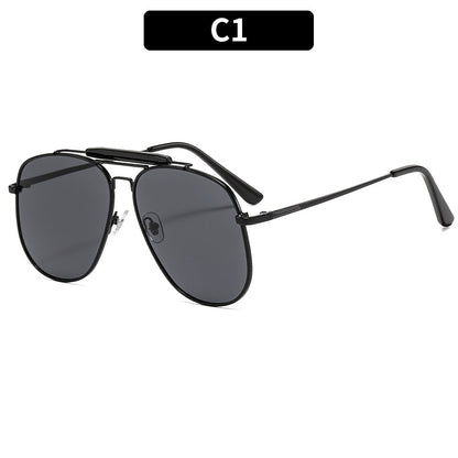 Trendy Metal Frame Retro Sunglasses for Men and Women