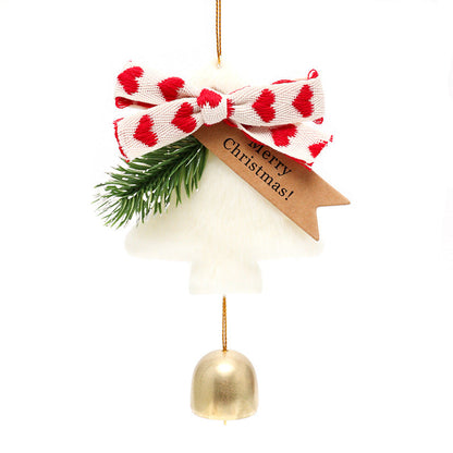 Christmas Tree Jingle Bell Bow Door Decoration