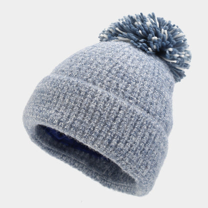 3 Pcs Winter Thermal Beanie Hat Scarf Gloves Sets