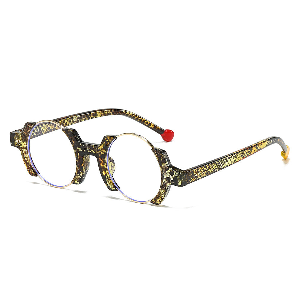 Trendy Colorful Round Frame Eyeglasses for Casual Style